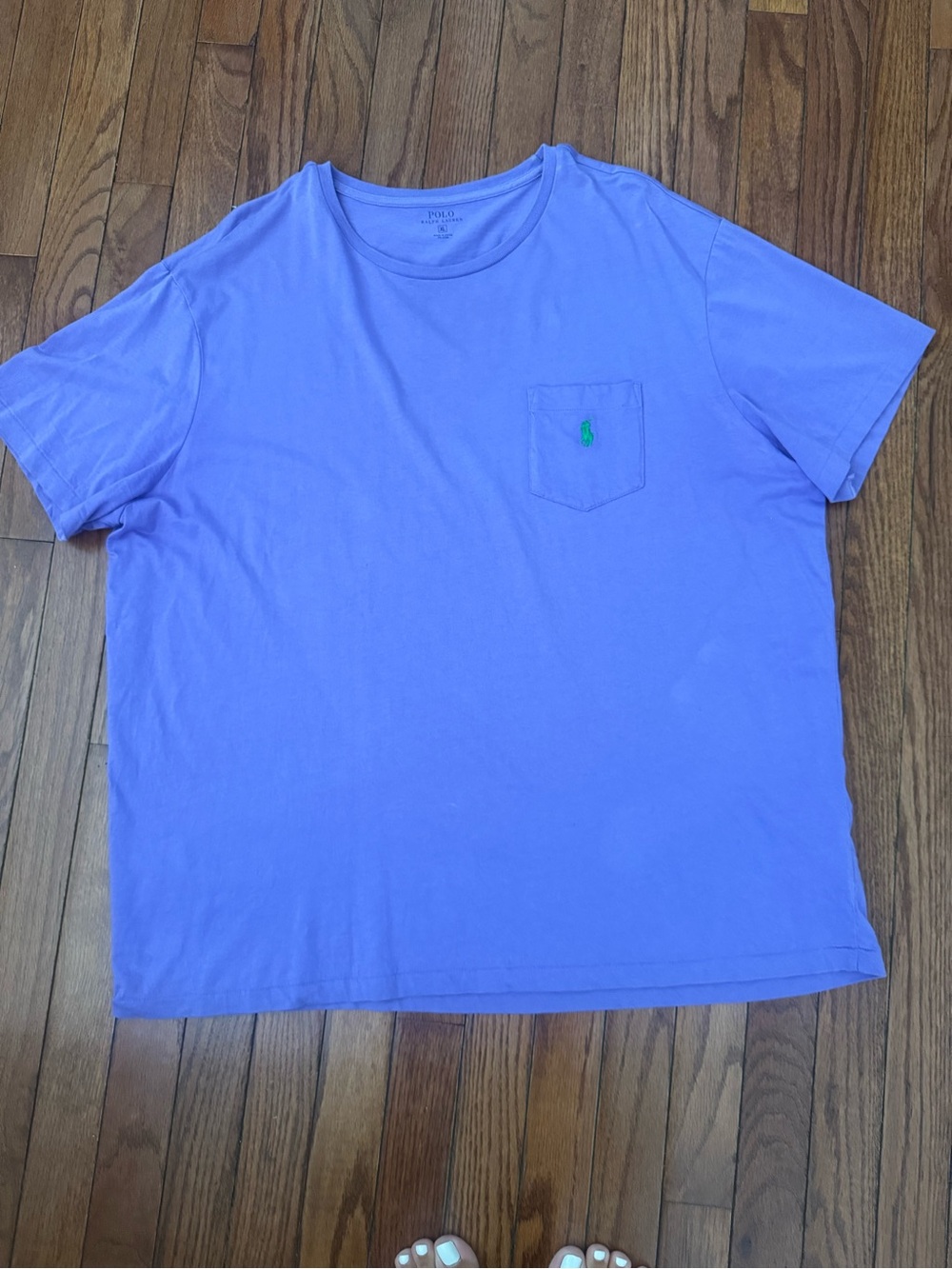 Polo by Ralph Lauren Lavender Short-Sleeve Pocket Tee with Green Pony
